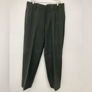 L.L. Bean Wool Hunting Pants 30oz Heavyweight Green Twill 38 x 30
